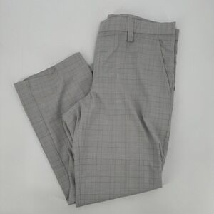 J Lindeberg Mens Plaid Dress Pants Golf Performance‎ Stretch Slacks Size 38